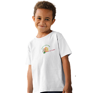 Camiseta Escolar Infantil 100% Poliéster Manga Curta - CEDIN Flávio Lenzi