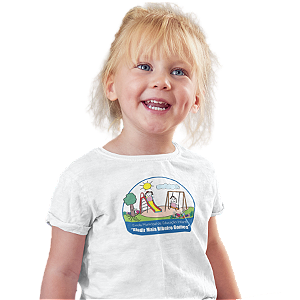 Camiseta Escolar Infantil 100% Poliéster Manga Curta - EMEI Aladir Maia Ribeiro Gomes