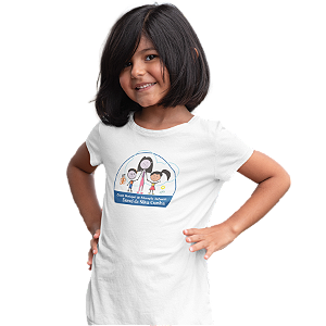 Camiseta Escolar Infantil 100% Poliéster Manga Curta - EMEI Dorotí da Silva Cunha