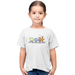 Camiseta Escolar Infantil 100% Poliéster Manga Curta - EMEI Profª Elza Ferreira Rahal