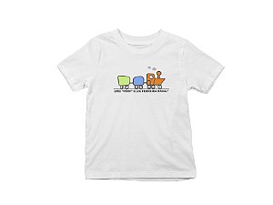 Camiseta Infantil Manga Curta Poliéster Escola EMEI Elza Ferreira Rahal