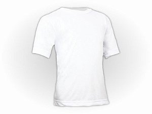 Camiseta Infantil Poliéster Manga Curta Modelagem Mais Comprida