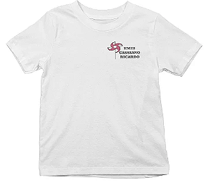 Camiseta Algodão Manga Curta Infantil Escola Cassiano Ricardo