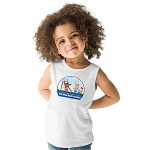 Camiseta Escolar Infantil 100% Poliéster Regata - CEDIN Profª Helena Vaz de Lima Soliva