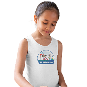 Camiseta Escolar Infantil 100% Poliéster Regata - EMEI Profª Helena Vaz de Lima Soliva