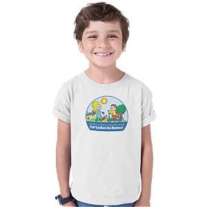 Camiseta Escolar Infantil 100% Poliéster Manga Curta - EMEI Profª Elza Maria Dias Mendonça