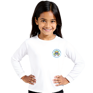 Camiseta Escolar Infantil 100% Poliéster Manga Longa - EMEFI Profª Zilda Altimira Soci