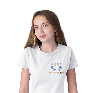Camiseta Escolar Juvenil 100% Poliéster Manga Curta  - EMEF Profª Alda de Souza Araujo