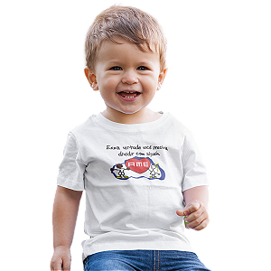 Camiseta Escolar Infantil 100% Poliéster Manga Curta - Creche AME