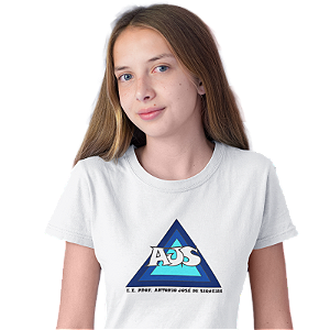 Camiseta Escolar Juvenil 100% Poliéster Manga Curta - E.E. Antonio José de Siqueira