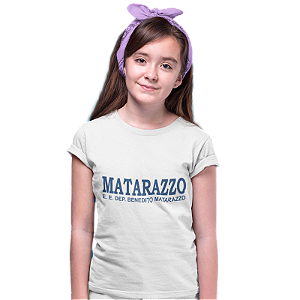 Camiseta Escolar Juvenil 100% Poliéster Manga Curta - E. E. Dep. Benedito Matarazzo