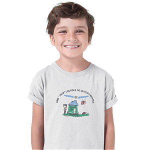 Camiseta Escolar Infantil 100% Poliéster Manga Curta - EMEI Profª Lourdes de Oliveira Mendes