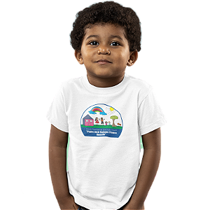 Camiseta Escolar Infantil 100% Poliéster Manga Curta - EMEI Padre José Rubens Franco Bonafé