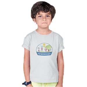 Camiseta Escolar Infantil 100% Poliéster Manga Curta  - EMEI Profª Lúcia Maria do Amaral