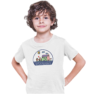 Camiseta Escolar Infantil 100% Poliéster Manga Curta - EMEI Profª Valéria A. de Almeida Vasconcelos