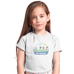 Camiseta Escolar Infantil 100% Poliéster Manga Curta - NEI Rio Comprido