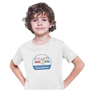 Camiseta Escolar Infantil 100% Poliéster Manga Curta - EMEI Vicente Simião Luz