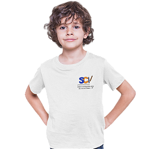 Camiseta Escolar Infantil 100% Poliéster Manga Curta - EMEFI Profª Sebastiana Cobra