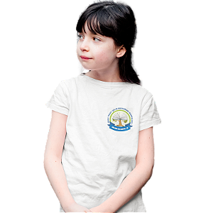 Camiseta Escolar Infantil 100% Poliéster Manga Curta - EMEFI Profª Júlia Bernardes Rodrigues