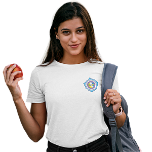 Camiseta Escolar Juvenil 100% Poliéster Manga Curta - EMEFI Profª Henriqueta Costa Porto