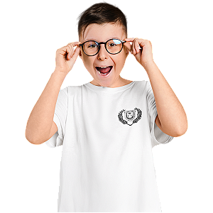 Camiseta Escolar Infantil 100% Poliéster Manga Curta - E.E. Francisco João Leme