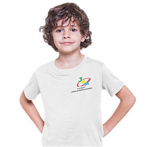 Camiseta Escolar Infantil 100% Poliéster Manga Curta - E.E. Prof. Jorge Barbosa Moreira