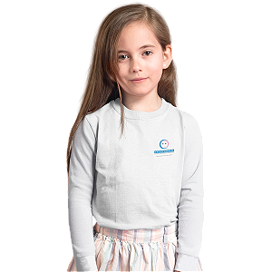 Camiseta Escolar Infantil 100% Poliéster Manga Longa - CECOI Célio Lemos