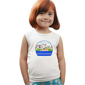 Camiseta Escolar Infantil 100% Poliéster Regata - EMEI Profª Maria Aparecida Savastano Sanchez