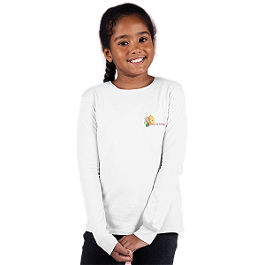 Camiseta Escolar Infantil 100% Algodão Manga Longa - IMI João Lopes Simões