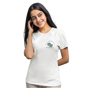 Camiseta Escolar Adulto 100% Poliéster Manga Curta - EMEF Profª Leonor Pereira Nunes Galvão