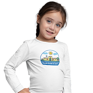 Camiseta Escolar Infantil 100% Poliéster Manga Longa - EMEI Benedito Carvalho dos Santos