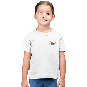 Camiseta Escolar Infantil 100% Algodão Manga Curta - EMEFI Prof. Edewaldo Freitas Gaia Sant'ana