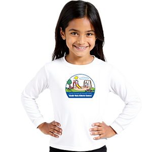 Camiseta Escolar Infantil 100% Poliéster Manga longa - EMEI Aladir Maia Ribeiro Gomes