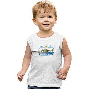 Camiseta Escolar Infantil 100% Poliéster Regata - EMEI Benedito Carvalho dos Santos
