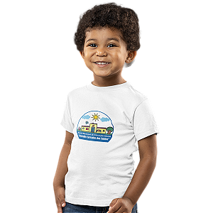 Camiseta Escolar Infantil 100% Algodão Manga Curta - EMEI Benedito Carvalho dos Santos