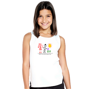Camiseta Escolar Infantil 100% Poliéster Regata - EMEI Prof. Arlindo Caetano Filho