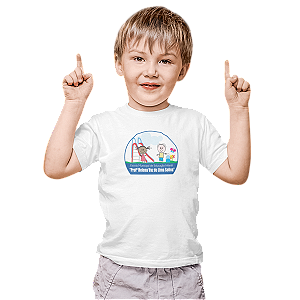 Camiseta Escolar Infantil 100% Algodão Manga Curta - EMEI Profª Helena Vaz de L. Soliva