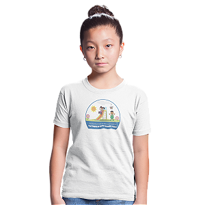 Camiseta Escolar Juvenil 100% Poliéster Manga Curta - EMEI Profª Ângela de Castro F. Lopes