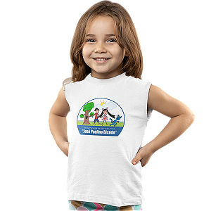Camiseta Escolar Infantil 100% Algodão Regata - EMEI José Paulino Bicudo