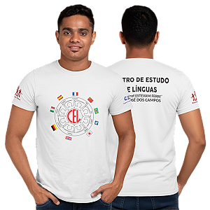 Camiseta Escolar Adulto 100% Poliéster Manga Curta - CEL E.E. Profº Estevam Ferri