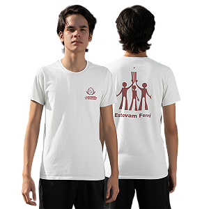 Camiseta Escolar Juvenil 100% Poliéster Manga Curta - E.E. Profº Estevam FerrI