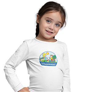 Camiseta Escolar Infantil 100% Poliéster Manga Longa - EMEI Profª Elza Maria Dias Mendonça
