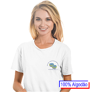 Camiseta Escolar Adulto 100% Algodão Manga Curta - EMEF Profª Leonor Pereira Nunes Galvão