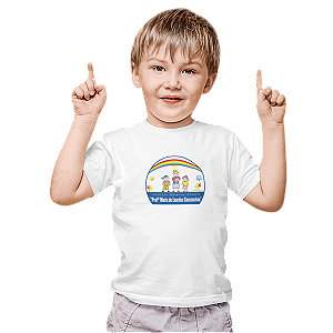 Camiseta Escolar Infantil 100% Poliéster Manga Curta - IMI Profª Maria de Lourdes Constantino