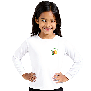 Camiseta Escolar Infantil 100% Poliéster Manga Longa - CEDIN Flávio Lenzi