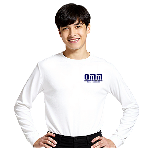 Camiseta Escolar Juvenil 100% Poliéster Manga Longa - EMEF Profª Otacília Madureira de Moura