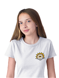 Camiseta Escolar Juvenil 100% Poliéster Manga Curta - EMEF Profª Rosa Tomita