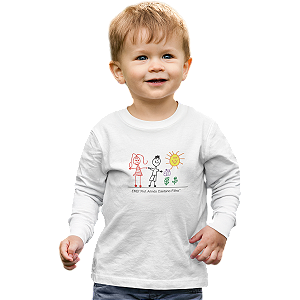 Camiseta Escolar Infantil 100% Poliéster Manga Longa - EMEI Prof. Arlindo Caetano Filho