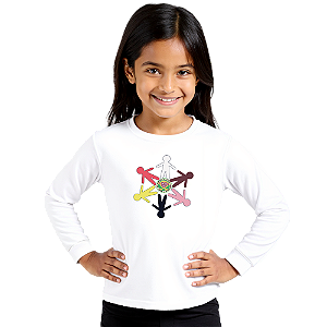 Camiseta Escolar Infantil 100% Poliéster Manga Longa - EMEF Mercedes Rachid Edwards