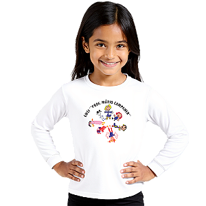 Camiseta Escolar Infantil 100% Poliéster Manga Longa  - EMEI Prof. Mário Campaner